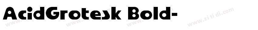 AcidGrotesk Bold字体转换